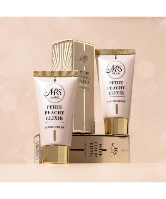 Mrs Glam Peachy Elixir Strobe Cream | Travel Size | ΠΡΟΣΩΠΟ στο Makeupland.gr